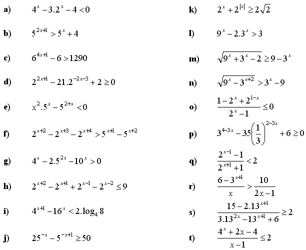 Exponenciální rovnice a nerovnice - Příklad 4 - Zadání